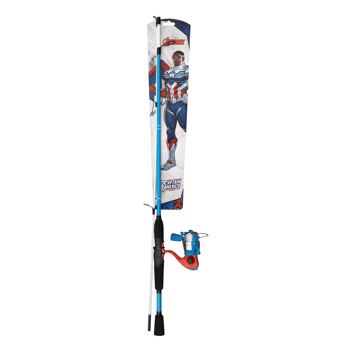 Shakespeare Marvel Captain America Spinning Combo - 5\'6\'\' 5-20g in the group Combos / Spinning Combos / Allround Spinning Set at Sportfiskeprylar.se (1610326)