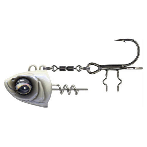 Savage Gear Monster Vertical Heads - 60g 1/0 Pearl White