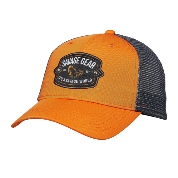 Savage Gear Badge Trucker Cap Orange in the group Clothes & Shoes / Caps & Headwear / Caps at Sportfiskeprylar.se (1642622)
