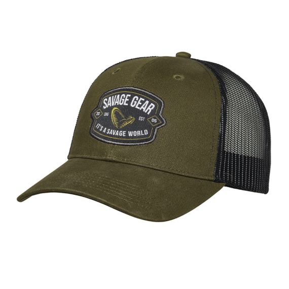Savage Gear Badge Trucker Cap - Green in the group Clothes & Shoes / Caps & Headwear / Caps at Sportfiskeprylar.se (1642629)