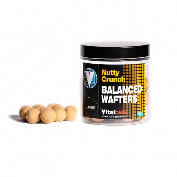 Vital Baits Nutty Crunch Wafters 100g in the group Lures / Boilies, Hook Baits & Groundbait / Popups at Sportfiskeprylar.se (17-0003r)