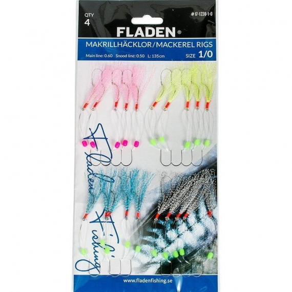 Fladen Flasher rigs 4pcs in the group Lures / Sea Fishing Lures / Flasher Rigs & Sea Fishing Rigs at Sportfiskeprylar.se (17-1236-1-0r)