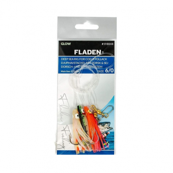 Fladen Mini Octopus Green, Orange, Pink, Hook Size 6/0 in the group Lures / Sea Fishing Lures / Flasher Rigs & Sea Fishing Rigs at Sportfiskeprylar.se (17-1513-6-0)