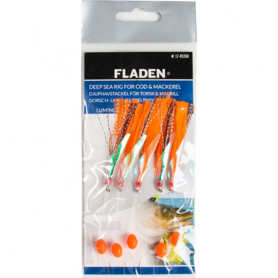Fladen Luminous Silk Hooks Size 1/0 Orange in the group Lures / Sea Fishing Lures / Flasher Rigs & Sea Fishing Rigs at Sportfiskeprylar.se (17-45104)