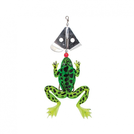 Fladen Groda Big m. Roterande Sked 18cm, 45g - Limegreen/Black in the group Fishing methods at Sportfiskeprylar.se (20-57180-01)