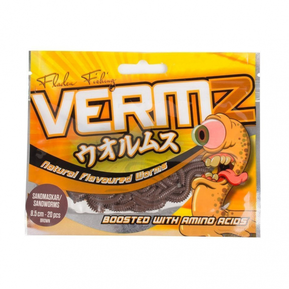 Fladen Vermz Borstmask 8,5 cm 20pcs in the group Lures / Softbaits / Craws & Creaturebaits / Worms at Sportfiskeprylar.se (20-5985-01r)