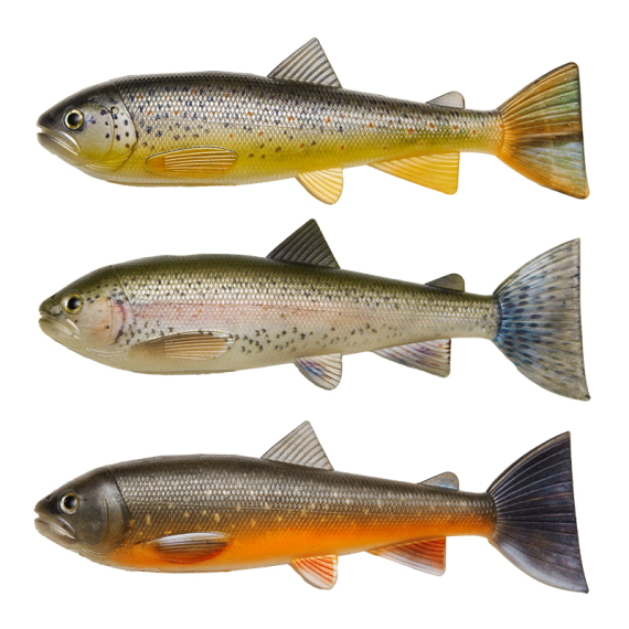 Pulz Bait Skinz Trout, 15cm 3pcs - Brown/Rainbow/Char in the group Lures / Pulz Bait at Sportfiskeprylar.se (2000-36)