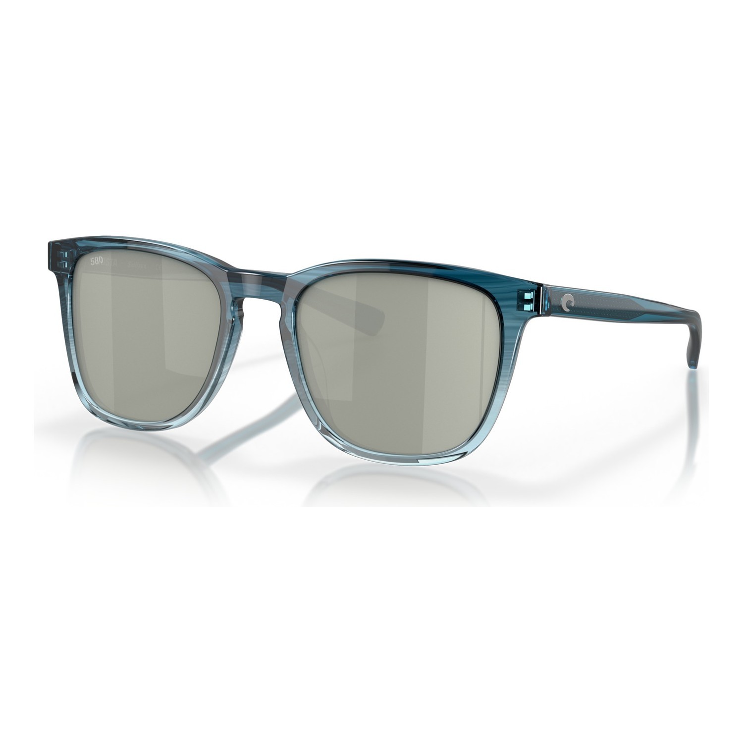 Costa Sullivan-281 Shiny Deep Teal Fade-Gray Silver Mirror 580G in the group Clothes & Shoes / Eyewear / Polarized Sunglasses at Sportfiskeprylar.se (20020452)