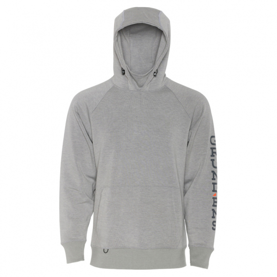Grundéns Dillingham Tech Hoodie Metal Heather - M in the group Clothes & Shoes / Clothing / Sweaters / Hoodies at Sportfiskeprylar.se (20028-035-0014)