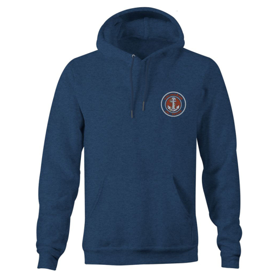 Grundéns Displacement DWR Hoodie Heather Navy - XL in the group Clothes & Shoes / Clothing / Sweaters / Hoodies at Sportfiskeprylar.se (20032-411-0016)