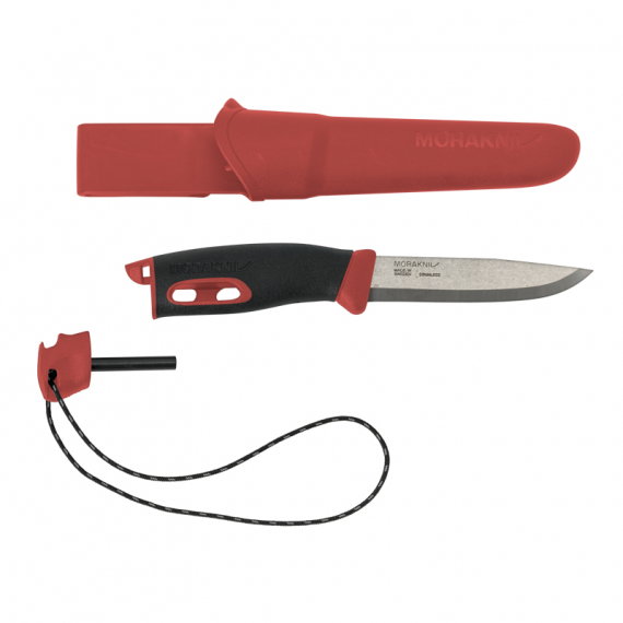 Morakniv Companion Spark - Röd in the group Tools & Accessories / Knives & Axes / Knives / Bushcraft Knives at Sportfiskeprylar.se (20200262)