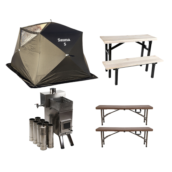 IFISH Sauna 5 Komplett in the group Outdoor / Ice Fishing Tents & Accessories / Ice Fishing Tents at Sportfiskeprylar.se (20254831)