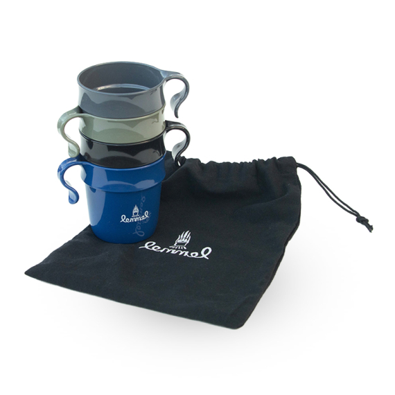 Stackable mug Kompispåsen, kit of 4 in bag in the group Outdoor / Camp Kitchen & Utensils / Cups & Mugs at Sportfiskeprylar.se (2030201-5332)