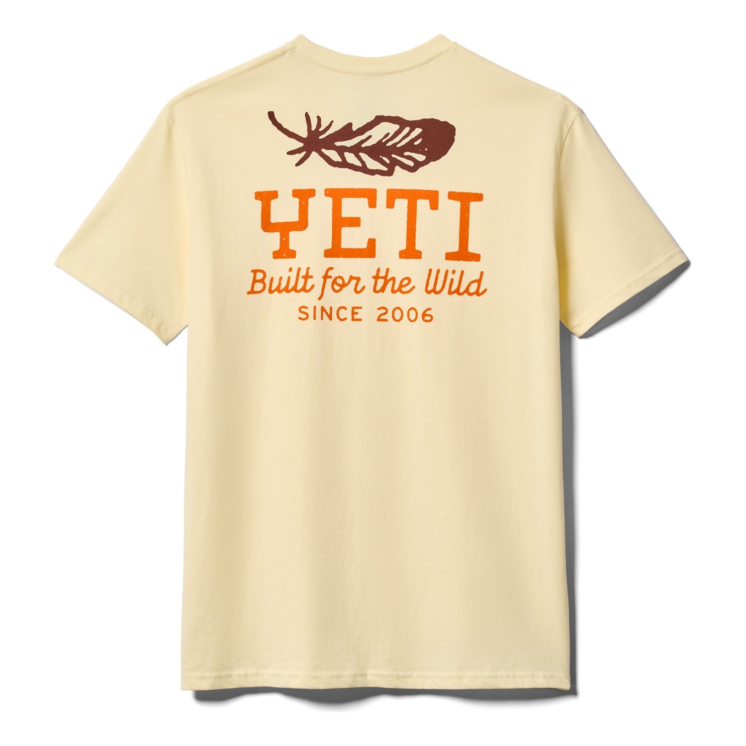 Yeti Feather SST T-Shirt, Butter in the group Clothes & Shoes / Clothing / T-shirts at Sportfiskeprylar.se (21023008788r)