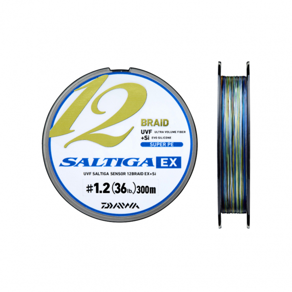 Daiwa Saltiga 12 Braid 2019 Multi Color 300m in the group Lines / Braided Lines at Sportfiskeprylar.se (210580r)