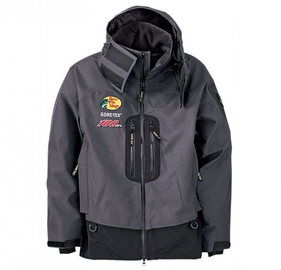 Bass Pro 100MPH GORE-TEX Rain Parka Granite in the group Clothes & Shoes / Clothing / Jackets at Sportfiskeprylar.se (2162381r)