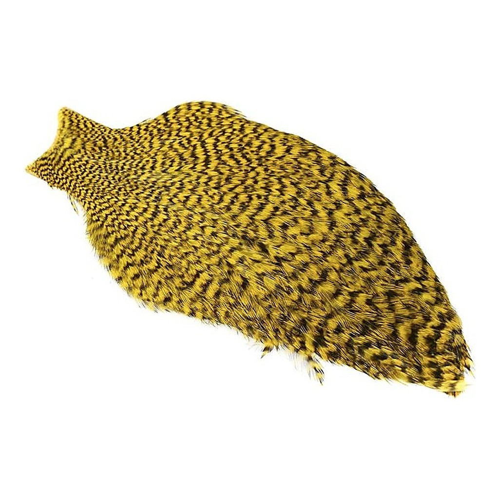 Whiting Freshwater Streamer Cape - Grizzly Dyed Yellow in the group Hooks & Terminal Tackle / Fly Tying / Fly Tying Material / Feathers & Capes / Capes & Saddles at Sportfiskeprylar.se (21801155)