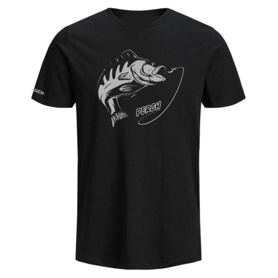 Fladen T-Shirt Fighting Perch Black in the group Clothes & Shoes / Clothing / T-shirts at Sportfiskeprylar.se (22-650-Mr)
