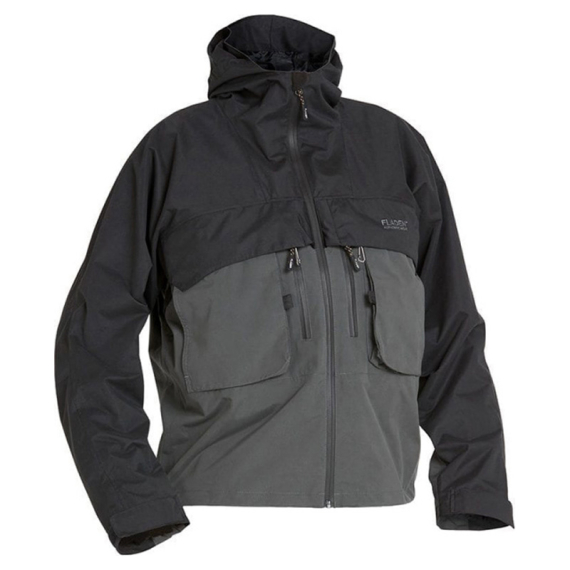 Fladen Authentic Wading Jacket 2.0 Grey/Black in the group Clothes & Shoes / Clothing / Jackets / Wading Jackets at Sportfiskeprylar.se (22-8268-Sr)