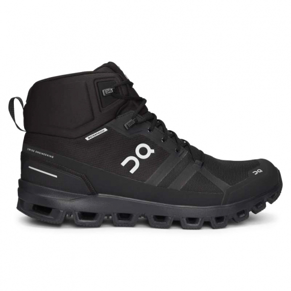 On Cloudrock Waterproof All Black in the group Clothes & Shoes / Footwear / Boots / Hiking Boots at Sportfiskeprylar.se (23-99854BLA8r)