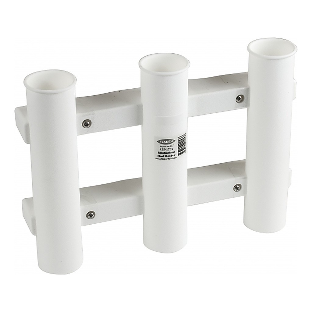 Rod Holder 3 compartments White medium 22x5x30cm in the group Tools & Accessories / Rod Holders & Rod Racks / Boat Rod Holders at Sportfiskeprylar.se (25-1231)