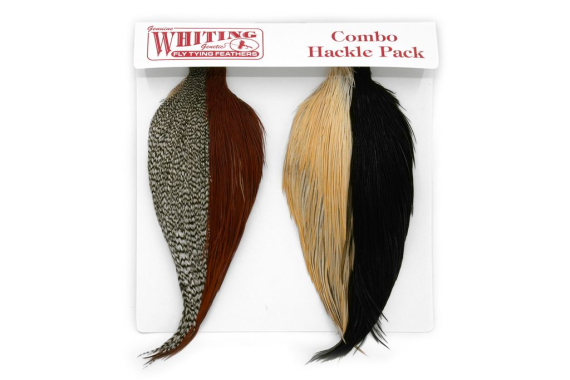 Whiting Introductory Hackle Pack - Four 1/2 Capes in the group Hooks & Terminal Tackle / Fly Tying / Fly Tying Material / Feathers & Capes / Capes & Saddles at Sportfiskeprylar.se (25841000)