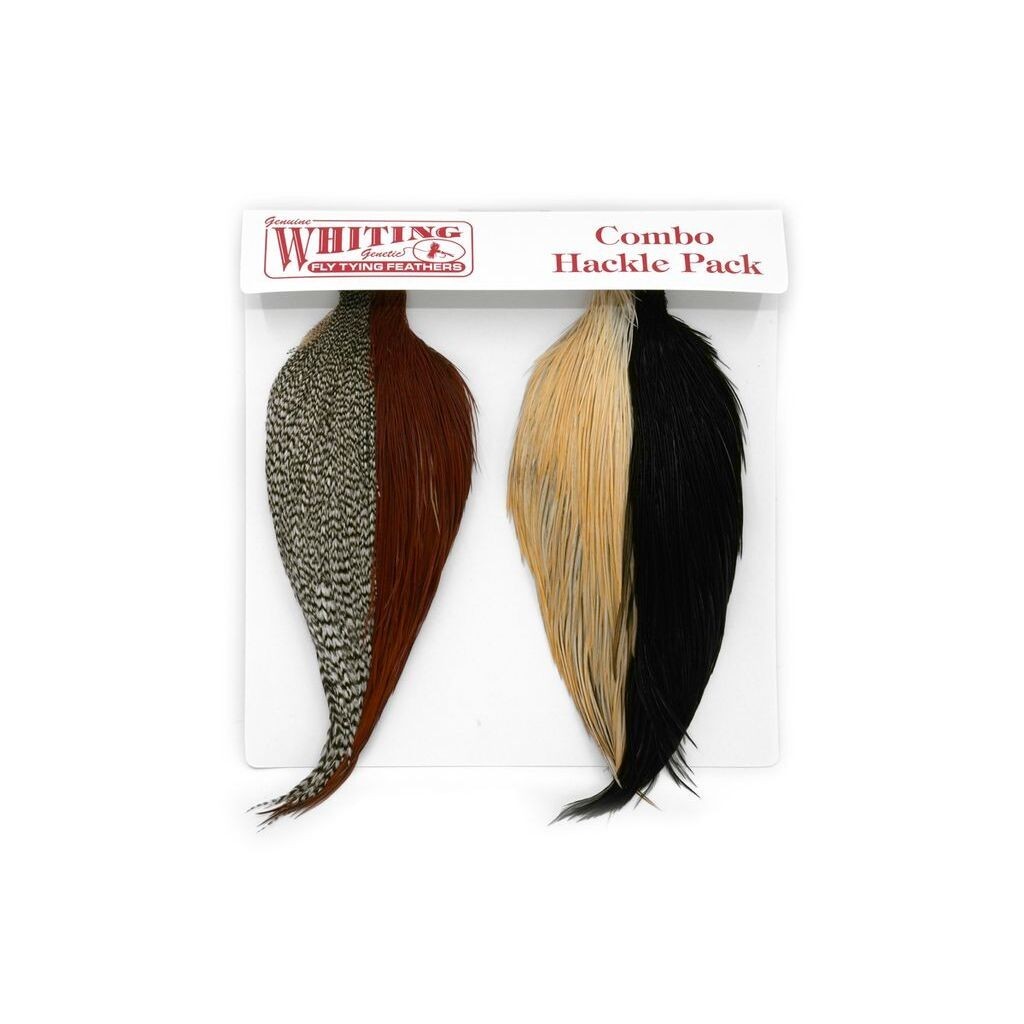 Whiting Introductory Hackle Pack - Four 1/2 Capes in the group Hooks & Terminal Tackle / Fly Tying / Fly Tying Material / Feathers & Capes / Capes & Saddles at Sportfiskeprylar.se (25841000)