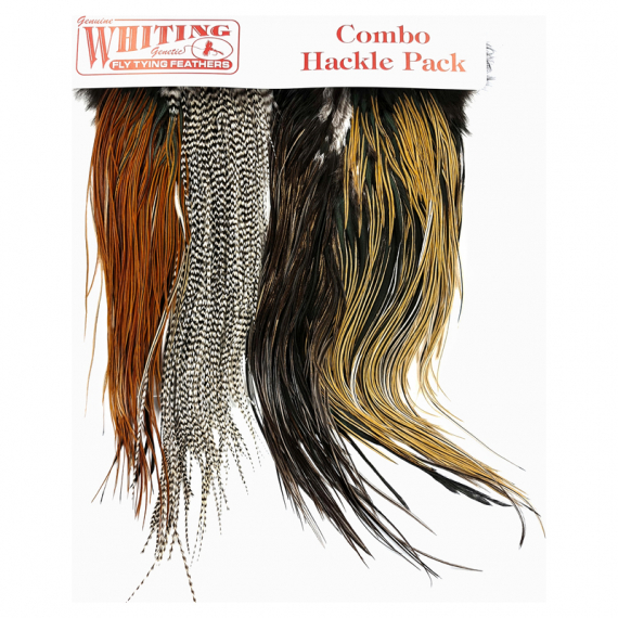 Whiting Introductory Hackle Pack - Four 1/2 Saddles in the group Hooks & Terminal Tackle / Fly Tying / Fly Tying Material / Feathers & Capes / Capes & Saddles at Sportfiskeprylar.se (25842000)