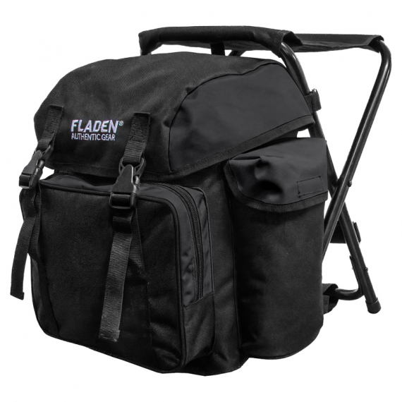 Fladen Backpack with Chair Authentic Gear black in the group Storage / Backpacks / Chair backpacks at Sportfiskeprylar.se (26-4905)