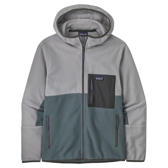 Patagonia M\'s Microdini Hoody, Nouveau Green/Salt Grey in the group Clothes & Shoes / Clothing / Jackets / Fleece Jackets at Sportfiskeprylar.se (26210-NGSA-Sr)