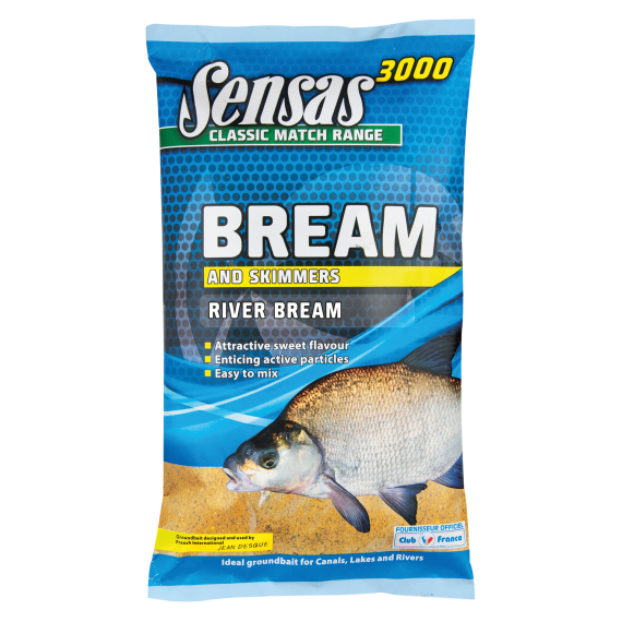 Sensas 3000 River Bream 1kg in the group Lures / Boilies, Hook Baits & Groundbait / Groundbait at Sportfiskeprylar.se (29-10342)
