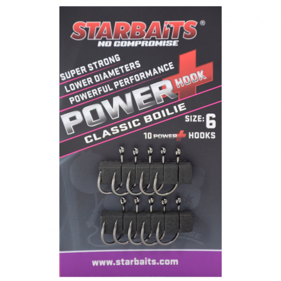Starbaits Power Hook Classic Boilie Size 6 in the group Hooks & Terminal Tackle / Hooks / Specimen Hooks at Sportfiskeprylar.se (29-34478)