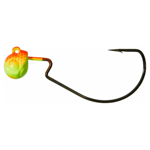 Gunki G\'Tex Orange/Fluo Yellow (3-pack) in the group Hooks & Terminal Tackle / Jig Heads / Offset Jig Heads at Sportfiskeprylar.se (29-39066r)