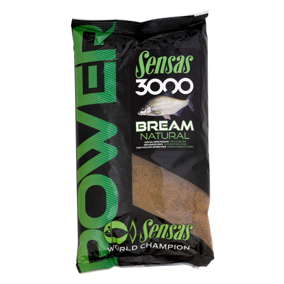 Sensas 3000 Power Bream Natural 1kg in the group Lures / Boilies, Hook Baits & Groundbait / Groundbait at Sportfiskeprylar.se (29-45648)