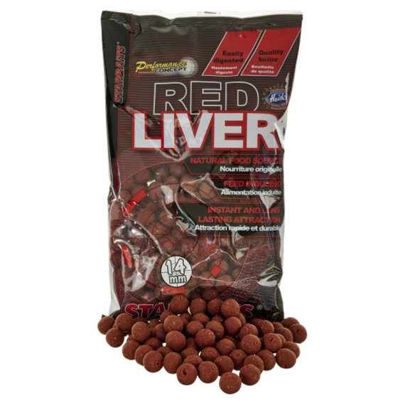 Starbaits PC Red Liver Boilies 800g in the group Lures / Boilies, Hook Baits & Groundbait / Boilies at Sportfiskeprylar.se (29-63615r)