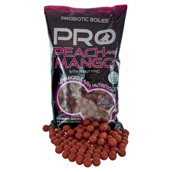 Starbaits Pro Peach & Mango Boilies 800g in the group Lures / Boilies, Hook Baits & Groundbait / Boilies at Sportfiskeprylar.se (29-64005r)