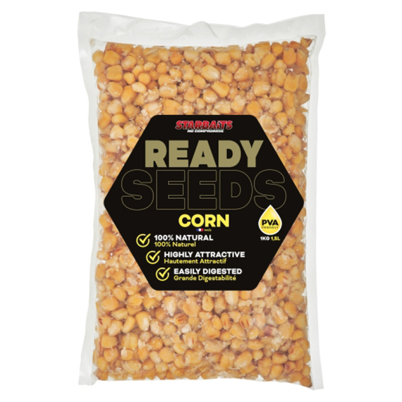 Starbaits Ready Seeds Corn 1kg in the group Lures / Boilies, Hook Baits & Groundbait / Particles at Sportfiskeprylar.se (29-74213)