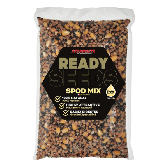 Starbaits Ready Seeds Spod Mix 1kg in the group Lures / Boilies, Hook Baits & Groundbait / Particles at Sportfiskeprylar.se (29-74215)