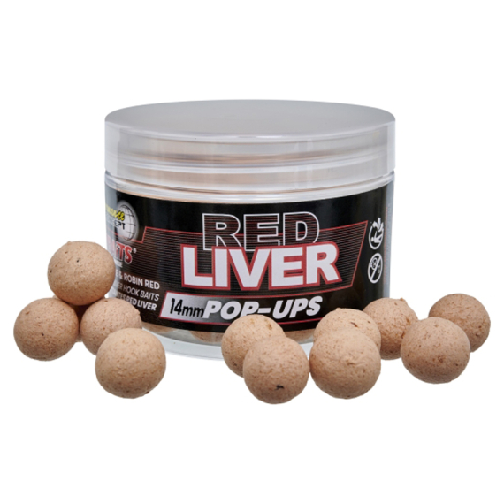 Starbaits PC Red Liver Pop Up - 14mm in the group Lures / Boilies, Hook Baits & Groundbait / Popups at Sportfiskeprylar.se (29-82378)