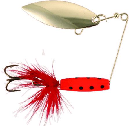 Attract Spinner Tail,12gr, Red Blackdot in the group Lures / Spinnerbaits at Sportfiskeprylar.se (29-SN004A-561N)
