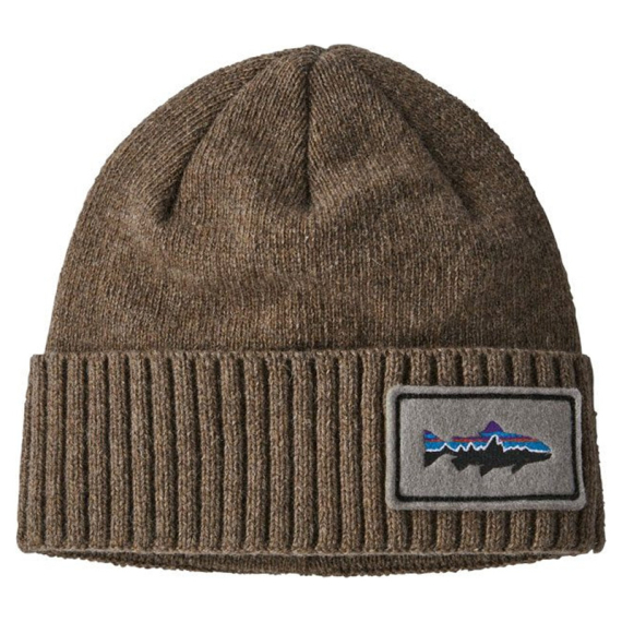 Patagonia Brodeo Beanie Fitz Roy Trout Patch: Ash Tan in the group Clothes & Shoes / Caps & Headwear / Beanies & Hats at Sportfiskeprylar.se (29206-FPAT-ALL)