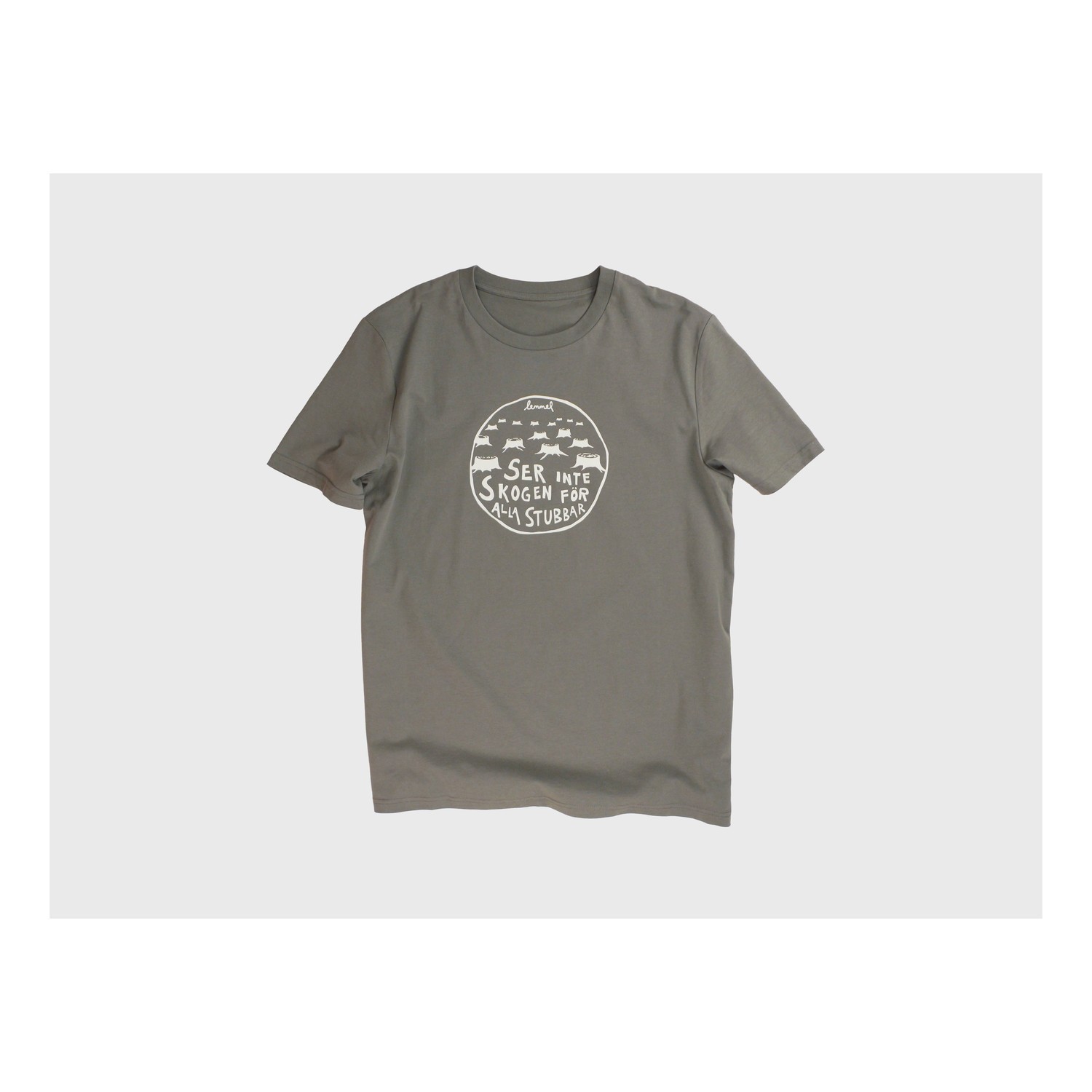 Lemmel T-shirt Stubbar - Khaki green in the group Clothes & Shoes / Clothing / T-shirts at Sportfiskeprylar.se (3010114-5634r)