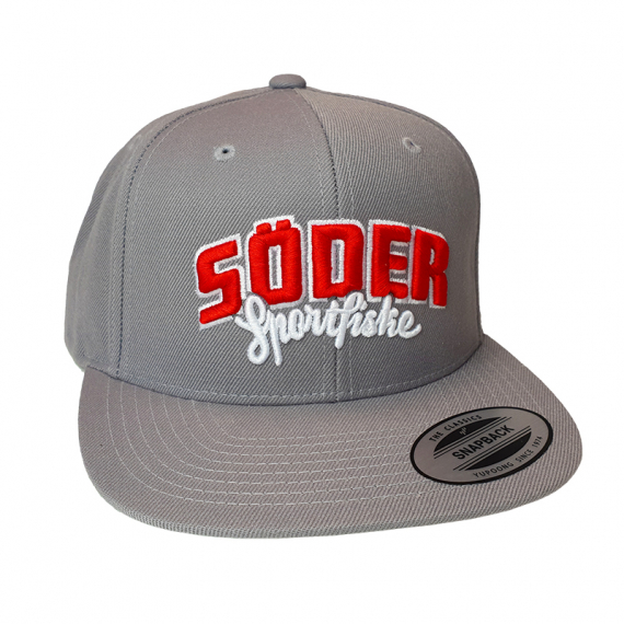 Söder Sportfiske Snapback Silver - Original Logo in the group Clothes & Shoes / Caps & Headwear / Caps / Snapback Caps at Sportfiskeprylar.se (301640-OL)