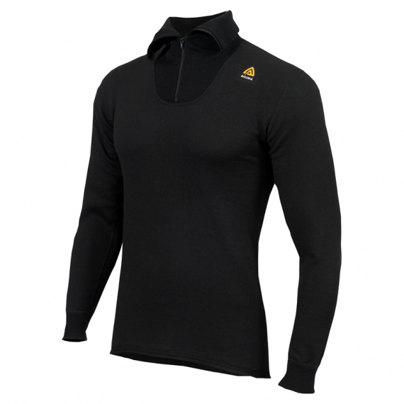 Aclima HotWool 230 gr. Polo Zip Unisex, Jet Black in the group Clothes & Shoes / Clothing / Layering & Underwear / Base Layer Tops at Sportfiskeprylar.se (325003001-04r)