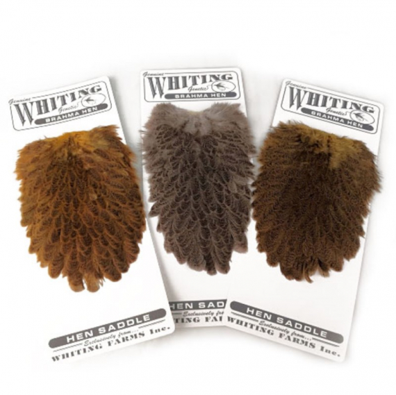 Whiting Brahma Hen Saddle in the group Hooks & Terminal Tackle / Fly Tying / Fly Tying Material / Feathers & Capes / Capes & Saddles at Sportfiskeprylar.se (32802039r)