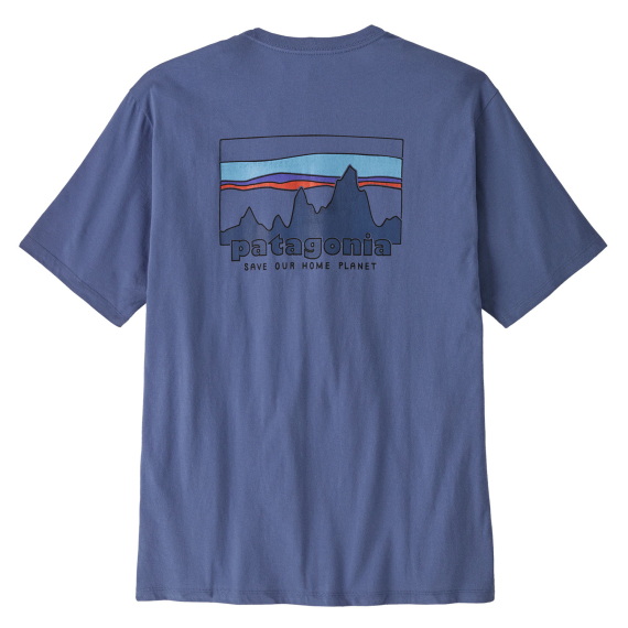 Patagonia M\'s \'73 Skyline Organic T-Shirt CUBL in the group Clothes & Shoes / Clothing / T-shirts at Sportfiskeprylar.se (37534-CUBL-Lr)