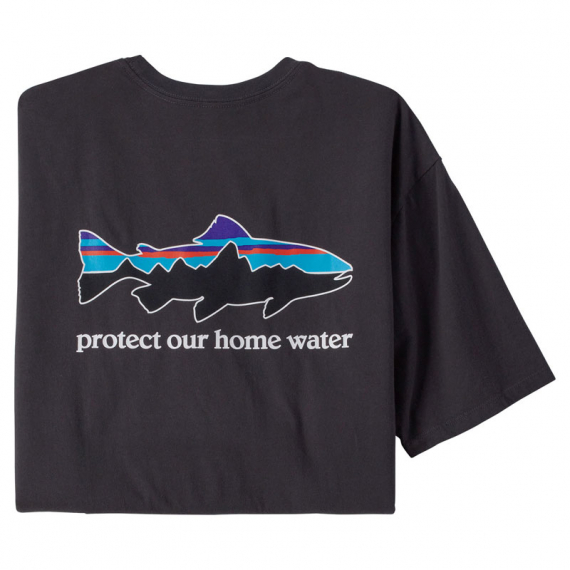 Patagonia M\'s Home Water Trout Organic T-Shirt Ink Black in the group Clothes & Shoes / Clothing / T-shirts at Sportfiskeprylar.se (37547-INBKr)
