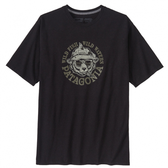 Patagonia M\'s Take a Stand Responsibili-Tee Wild Grizz Ink Black in the group Clothes & Shoes / Clothing / T-shirts at Sportfiskeprylar.se (37591-WGBL-Sr)