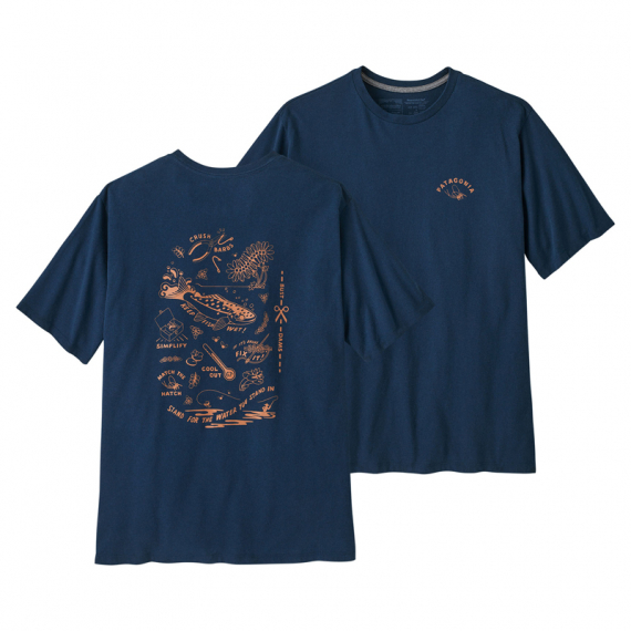 Patagonia M\'s Action Angler Responsibili-Tee Tidepool Blue in the group Clothes & Shoes / Clothing / T-shirts at Sportfiskeprylar.se (37675-TIDBr)