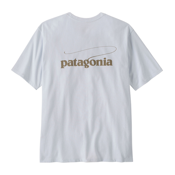 Patagonia M\'s Casting Logo Responsibili-Tee WHI in the group Clothes & Shoes / Clothing / T-shirts at Sportfiskeprylar.se (37811-WHI-Lr)